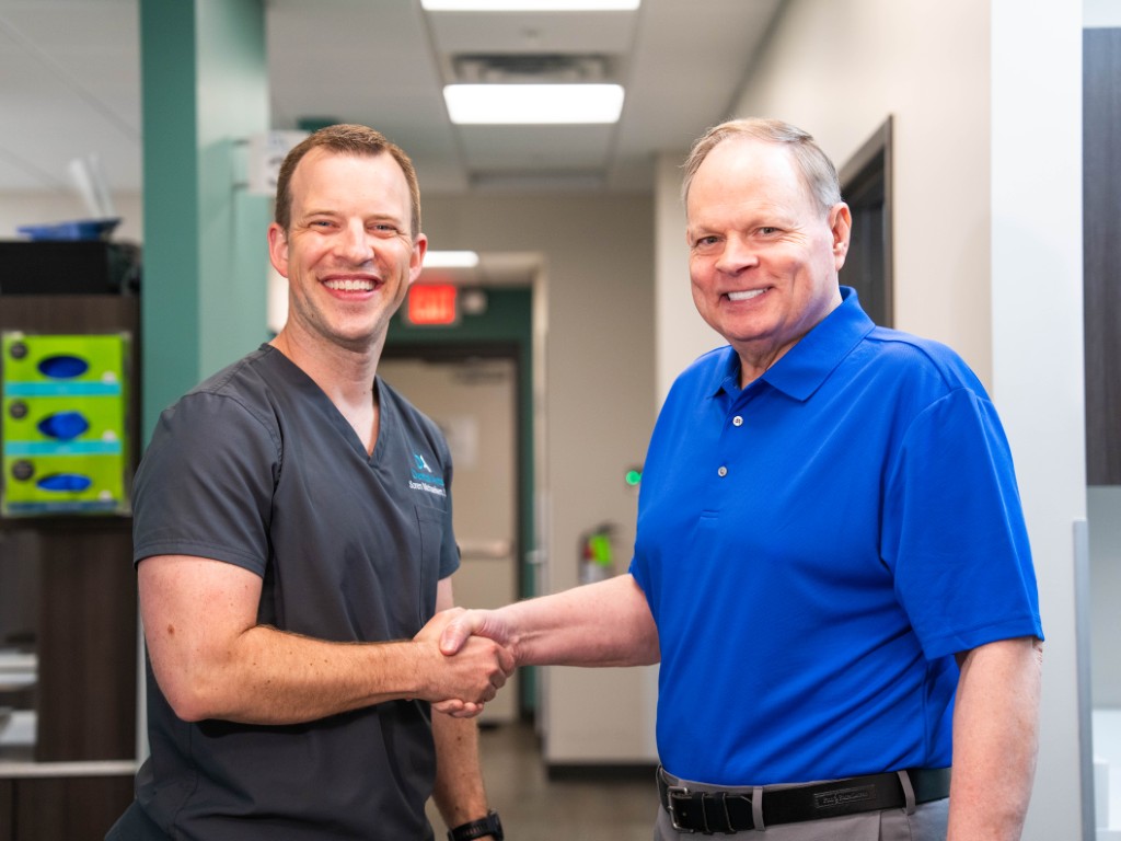 Dr Michaelsen With Patient